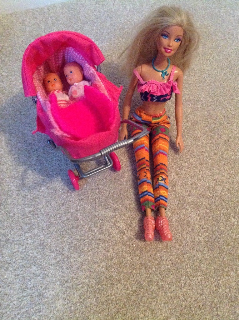 barbie with pram